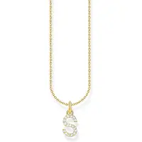 Thomas Sabo KE2258-414-14-L45V Damen-Kette Buchstabe S Goldfarben