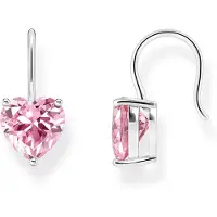 Thomas Sabo H2288-051-9 Damen-Ohrringe mit pinkfarbenem Zirkonia-Herz Silber
