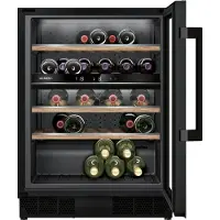 Siemens iQ500 KU21WAHG0, Weinkühler mit Kompressor, Integriert, 44 Flasche(n), 60 W, G, Innenbeleuchtung