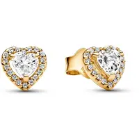 Pandora Timeless damen Ohrknöpfe 585 Vergoldung 268427C01