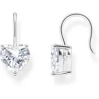 Thomas Sabo H2288-051-14 Damen-Ohrhänger mit weißem Zirkonia-Herz Silber