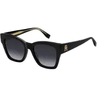 Tommy Hilfiger TH 2156/S BLACK/DARK GREY SHADED 52/20/140 Damenbrillen Sonnenbrillen