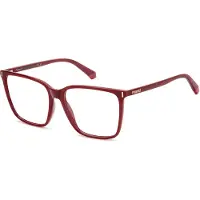 Polaroid PLD D537 Damen-Brille inkl. Gläser Vollrand Eckig Kunststoff-Gestell 55/16/140, rot