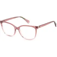 Polaroid PLD D544 Damen-Brille inkl. Gläser Vollrand Eckig Kunststoff-Gestell 56/16/145, pink