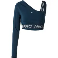 Nike Damen Shirt Pro Shine Dri-FIT Asymmetrical Cropped Top