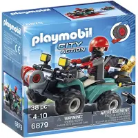 Playmobil City Action Ganoven-Quad mit Seilwinde, Fahrzeug, 4 Jahr(e), Mehrfarbig, Kunststoff