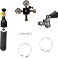 Ich-zapfe Zubehörpaket 1 mit Kombi-Fitting 7 mm Bierschlauch 0,5 kg Kohlensäureflasche