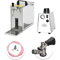 Ich-zapfe Komplett Set - Zapfanlage, Bierkoffer, Durchlaufkühler, Bierzapfanlage PYGMY 25 1-leitig Trockenkühler, 35 Liter/h, Zapfkopf:Flach