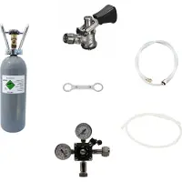 Ich-zapfe Zubehörpaket 2 Köpi-Fitting 7 mm Bierschlauch 2 kg Kohlensäure 1-
