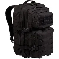Mil-Tec 36 Liter schwarzer taktischer Sturmrucksack Parabellum 50127