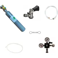 Ich-zapfe Zubehörpaket 1 mit Köpi Fitting, 7mm Bierschlauch und 0,5 kg CO2 Flasche