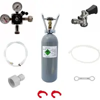 Ich-zapfe Zubehörpaket für Pygmy, 1-leitig mit Köpi Fitting und 2 kg Co2 Flasche