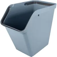 Sunware Sigma Home Sortierbehalter - Abfallbehalter - blau - stapelbar - 40L - 49 x 27 x 45 cm