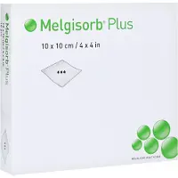 Molnlycke Health Care Melgisorb Plus Alginat Verband 10x10 cm 10 St