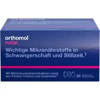 Orthomol VET Natal - Mikronährstoffe für Schwangerschaft und Stillzeit - mit Folsäure, weiteren Vitaminen und Zink - Tabletten/Kapseln, 30 St. Tagesportionen