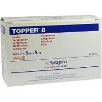 KCI Topper 8 Kompr.5x5 cm steril 60x2 St Kompressen