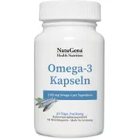NatuGena GmbH Omega-3 Kapseln Fischöl 705 mg DHA 1390 EPA 90 St Weichkapseln