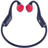 Leotec LEBONE03 KURI Kopfhörer – Knochenleitung, Bluetooth 5.4, Multipoint, IPX5, 8–12 Stunden, Blau/Rot