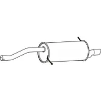 VEGAZ Endschalldämpfer FORD FS-771 2112898,2206044 Endtopf,Auspuff Endtopf,Nachschalldämpfer,ESD