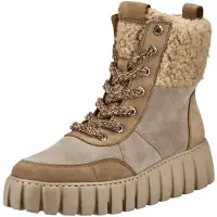 Gabor Comfort Damen Schnürstiefel in Beige, Größe 6.5