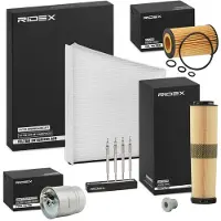 RIDEX Inspektionspaket Filterset passend für MERCEDES-BENZ E-Klasse Limousine (W211) E-Klasse T-modell (S211)