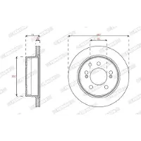 FERODO Bremsscheibe [Hersteller-Nr. DDF1772] für Ssangyong