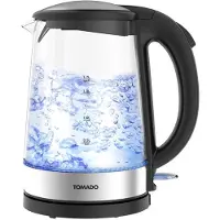 Tomado TWK1706G Wasserkocher aus Glas 1,7 Liter - LED-Beleuchtung