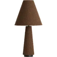 Light & Living Tischlampe Devia Ø 30cm – bouclé – braun