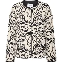 B.young BYDelight Damen Steppjacke Übergangsjacke Jacke mit Eingrifftaschen Druckknöpfen abgerundetem Saum Oversize