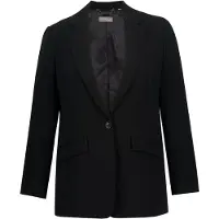 Ulla Popken Blazer in klassisch Schwarz | Gr.: 50 - Normalgröße