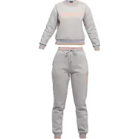 Tom Barron Trainingsanzug Tracksuit With Fashion Print in GRAU | Gr.: XS