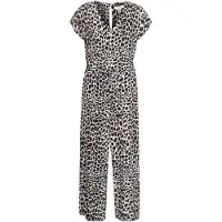 B.young Jumpsuit "Damen Overall BYMMJOELLA", Damen, Gr. 40, N-Gr, schwarz (schwarz leo mix), Obermaterial: 100% Viskose LENZING ECOVERO CV LenzEcov., Overalls Jumpsuit