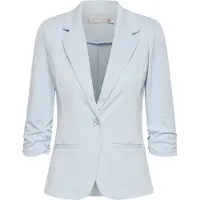Fransa Blusenblazer "Damen Blazer FRZABLAZER", Damen, Gr. M, blau (cashmere blau), Obermaterial: 74% Polyester PES. 22% Viskose CV. 4% Elasthan EL., Blazer Blusenblazer
