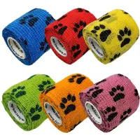 LisaCare Selbstklebende Pfotenbandagen - Tierpflaster 5cmx4,5m 6 St Bandage(s)