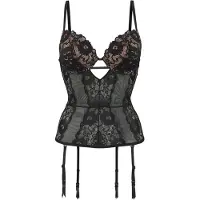Jette Corsage in Schwarz - 80A