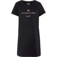 Vivance DREAMS Sleepshirt in schwarz | Gr.: 32/34