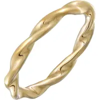 Elli Ring Brass Twisted in Gold | Gr.: 54