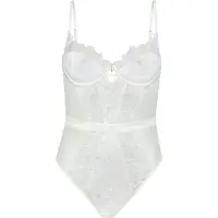 LASCANA Stringbody aus edler Spitze und schimmerndem Soft-Mesh, sexy Dessous