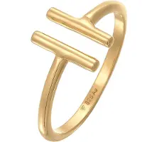 Elli Ring Geo Stab Trend Offen 925 Silber Elli Gold