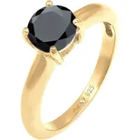 Elli Ring 925 Sterling Silber in Gelb | Gr.: 64