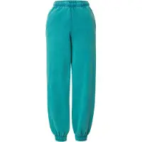 Urban Classics Damenhose , High-Waist-Jogginghose, stonewashed, wassergrün - XXL