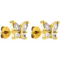 Purelei Ohrringe - Ohrringe Butterfly - Gr. unisize - in Gold - für Damen
