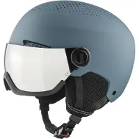 Alpina Skihelm Arber Visor Q Lite Matt Dirt/Blue-58 - 62 cm