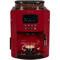 Krups EA815570, Espressomaschine, 1,7 l, Kaffeebohnen, Eingebautes Mahlwerk, 1450 W, Schwarz, Rot