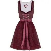 Spieth & Wensky Spieth & Wenksy Dirndl Damen rot bedruckt, 34 743570-0002-00340