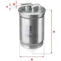 Sofima Kraftstofffilter S 5600 NR für FORD Fiesta Mk4 Schrägheck (JAS, JBS) Filtereinsatz
