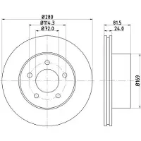 Hella Bremsscheibe 8DD 355 108-591