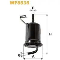 WIX FILTERS Kraftstofffilter WF8535 für TOYOTA LAND CRUISER (KDJ12, GRJ12) Leitungsfilter