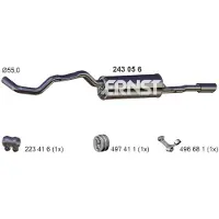 ERNST 243056 Endschalldämpfer für AUDI A4 Limousine (8D2, B5) Auspuff