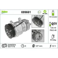 Valeo Kompressor, Klimaanlage RE-GEN - AT 699661